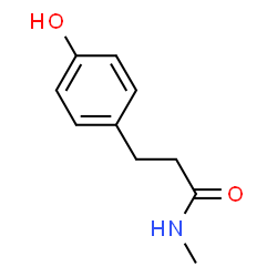 ChemSpider 2D Image | 3-(4-Hydroxyphenyl)-N-methylpropanamide | C10H13NO2