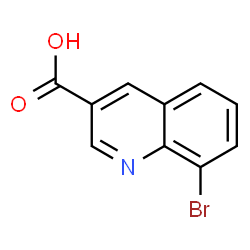 ChemSpider 2D Image | 8-Bromo-3-quinolinecarboxylic acid | C10H6BrNO2