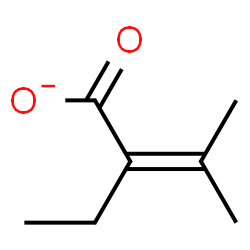 ChemSpider 2D Image | 2-Ethyl-3-methyl-2-butenoate | C7H11O2