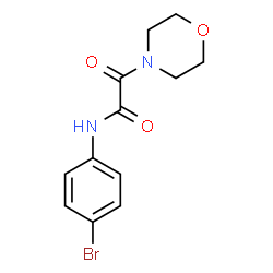 ChemSpider 2D Image | N-(4-Bromophenyl)-2-(4-morpholinyl)-2-oxoacetamide | C12H13BrN2O3