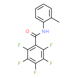 ChemSpider 2D Image | 2,3,4,5,6-Pentafluoro-N-(2-methylphenyl)benzamide | C14H8F5NO