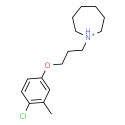 ChemSpider 2D Image | 1-[3-(4-Chloro-3-methylphenoxy)propyl]azepanium | C16H25ClNO