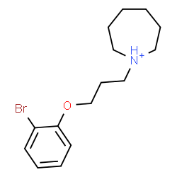 ChemSpider 2D Image | 1-[3-(2-Bromophenoxy)propyl]azepanium | C15H23BrNO