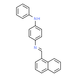 ChemSpider 2D Image | 4-[(E)-(1-Naphthylmethylene)amino]-N-phenylaniline | C23H18N2