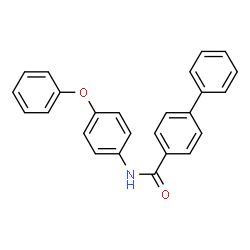 ChemSpider 2D Image | N-(4-Phenoxyphenyl)-4-biphenylcarboxamide | C25H19NO2