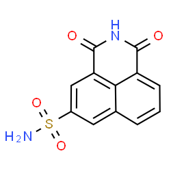 ChemSpider 2D Image | 1,3-Dioxo-2,3-dihydro-1H-benzo[de]isoquinoline-5-sulfonamide | C12H8N2O4S