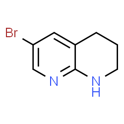 ChemSpider 2D Image | 3-Bromo-1,5,6,7-tetrahydro-1,8-naphthyridine | C8H9BrN2