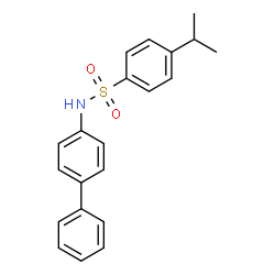 ChemSpider 2D Image | N-(4-Biphenylyl)-4-isopropylbenzenesulfonamide | C21H21NO2S
