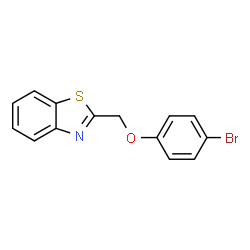 ChemSpider 2D Image | 2-[(4-Bromophenoxy)methyl]-1,3-benzothiazole | C14H10BrNOS