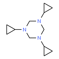 ChemSpider 2D Image | 1,3,5-Tricyclopropyl-1,3,5-triazinane | C12H21N3