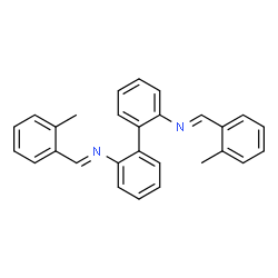 ChemSpider 2D Image | N,N'-Bis[(E)-(2-methylphenyl)methylene]biphenyl-2,2'-diamine | C28H24N2