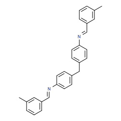 ChemSpider 2D Image | (E,E)-N,N'-(Methylenedi-4,1-phenylene)bis[1-(3-methylphenyl)methanimine] | C29H26N2