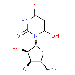 ChemSpider 2D Image | 6-Hydroxy-5,6-dihydrouridine | C9H14N2O7