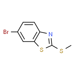 ChemSpider 2D Image | 6-bromo-2-(methylthio)benzo[d]thiazole | C8H6BrNS2