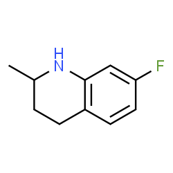 ChemSpider 2D Image | 7-Fluoro-2-methyl-1,2,3,4-tetrahydroquinoline | C10H12FN