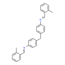 ChemSpider 2D Image | 4,4'-Methylenebis{N-[(E)-(2-methylphenyl)methylene]aniline} | C29H26N2