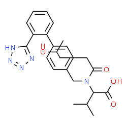 ChemSpider 2D Image | VALERYL-4-HYDROXYVALSARTAN | C24H29N5O4