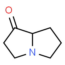 ChemSpider 2D Image | Hexahydro-1H-pyrrolizin-1-one | C7H11NO