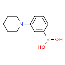 ChemSpider 2D Image | [3-(1-Piperidyl)phenyl]boronic acid | C11H16BNO2