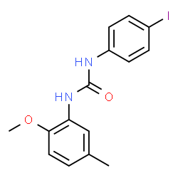 ChemSpider 2D Image | 1-(4-Iodophenyl)-3-(2-methoxy-5-methylphenyl)urea | C15H15IN2O2