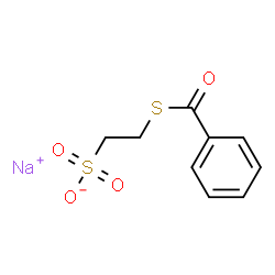 ChemSpider 2D Image | Sodium 2-(benzoylsulfanyl)ethanesulfonate | C9H9NaO4S2