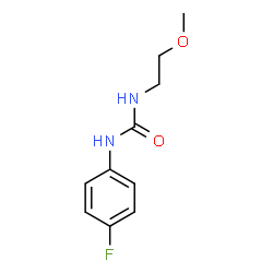 ChemSpider 2D Image | 1-(4-Fluorophenyl)-3-(2-methoxyethyl)urea | C10H13FN2O2