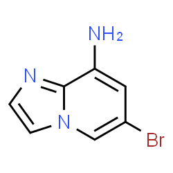 ChemSpider 2D Image | 6-Bromoimidazo[1,2-a]pyridin-8-amine | C7H6BrN3