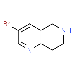 ChemSpider 2D Image | 3-Bromo-5,6,7,8-Tetrahydro-1,6-Naphthyridine | C8H9BrN2