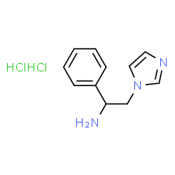 ChemSpider 2D Image | 2-imidazol-1-yl-1-phenyl-ethylamine dihydrochloride | C11H15Cl2N3