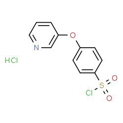 ChemSpider 2D Image | 4-(3-pyridinyloxy)benzenesulfonyl chloride hydrochloride | C11H9Cl2NO3S