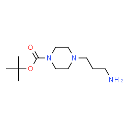 ChemSpider 2D Image | tert-butyl 4-(3-aminopropyl)piperazine-1-carboxylate | C12H25N3O2