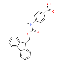 ChemSpider 2D Image | N-Fmoc-4-(methylamino)benzoic acid | C23H19NO4