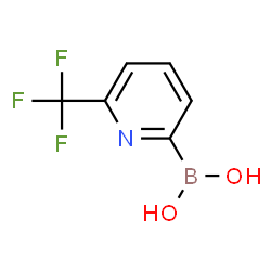 ChemSpider 2D Image | 6-(Trifluoromethyl)pyridine-2-boronic acid | C6H5BF3NO2