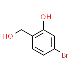 ChemSpider 2D Image | 5-Bromo-2-(hydroxymethyl)phenol | C7H7BrO2
