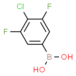 ChemSpider 2D Image | (4-Chloro-3,5-difluorophenyl)boronic acid | C6H4BClF2O2