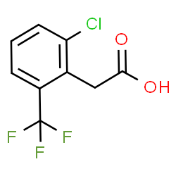 ChemSpider 2D Image | 2-Chloro-6-(trifluoromethyl)phenylacetic acid | C9H6ClF3O2