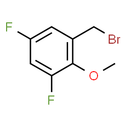 ChemSpider 2D Image | 3,5-Difluoro-2-methoxybenzyl bromide | C8H7BrF2O