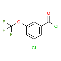 ChemSpider 2D Image | 3-Chloro-5-(trifluoromethoxy)benzoyl chloride | C8H3Cl2F3O2