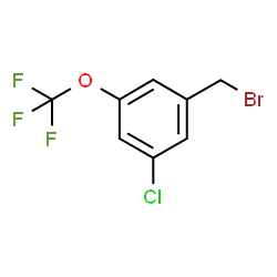 ChemSpider 2D Image | 3-Chloro-5-(trifluoromethoxy)benzyl bromide | C8H5BrClF3O