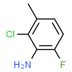ChemSpider 2D Image | 2-Chloro-6-fluoro-3-methylaniline | C7H7ClFN