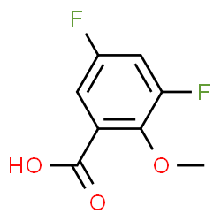 ChemSpider 2D Image | 3,5-DIFLUORO-2-METHOXYBENZOIC ACID | C8H6F2O3