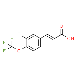 ChemSpider 2D Image | 3-Fluoro-4-(trifluoromethoxy)cinnamic acid | C10H6F4O3