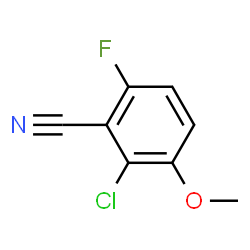 ChemSpider 2D Image | 2-Chloro-6-fluoro-3-methoxybenzonitrile | C8H5ClFNO