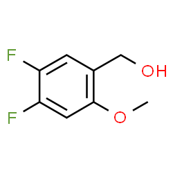 ChemSpider 2D Image | 4,5-Difluoro-2-methoxybenzyl alcohol | C8H8F2O2