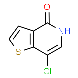 ChemSpider 2D Image | 7-Chlorothieno[3,2-c]pyridin-4(5H)-one | C7H4ClNOS