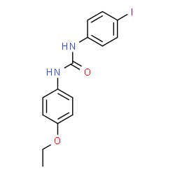 ChemSpider 2D Image | 1-(4-Ethoxyphenyl)-3-(4-iodophenyl)urea | C15H15IN2O2