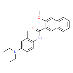 ChemSpider 2D Image | N-[4-(Diethylamino)-2-methylphenyl]-3-methoxy-2-naphthamide | C23H26N2O2