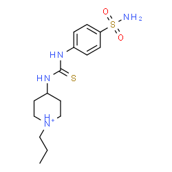 ChemSpider 2D Image | 1-Propyl-4-{[(4-sulfamoylphenyl)carbamothioyl]amino}piperidinium | C15H25N4O2S2