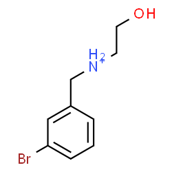 ChemSpider 2D Image | N-(3-Bromobenzyl)-2-hydroxyethanaminium | C9H13BrNO