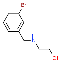 ChemSpider 2D Image | 2-[(3-Bromobenzyl)amino]ethanol | C9H12BrNO